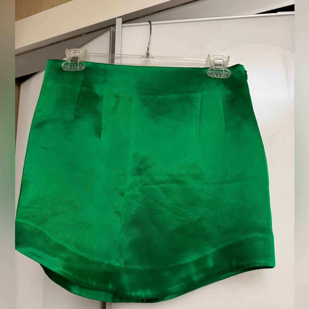 Zara Green Mini Skirt
